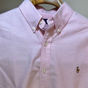Ralph Lauren Men's Casual Pink Button Down Shirt
